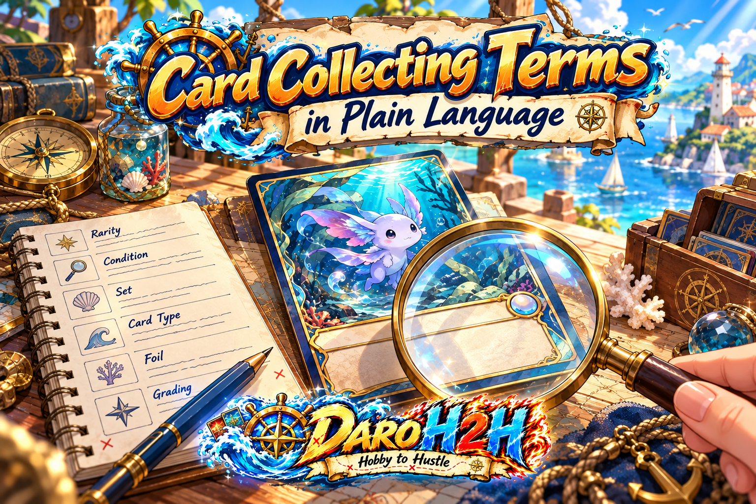 Card Collecting Terms by the Harbor