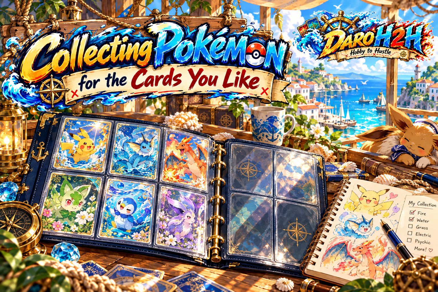 Collecting Pokémon by the Seaside