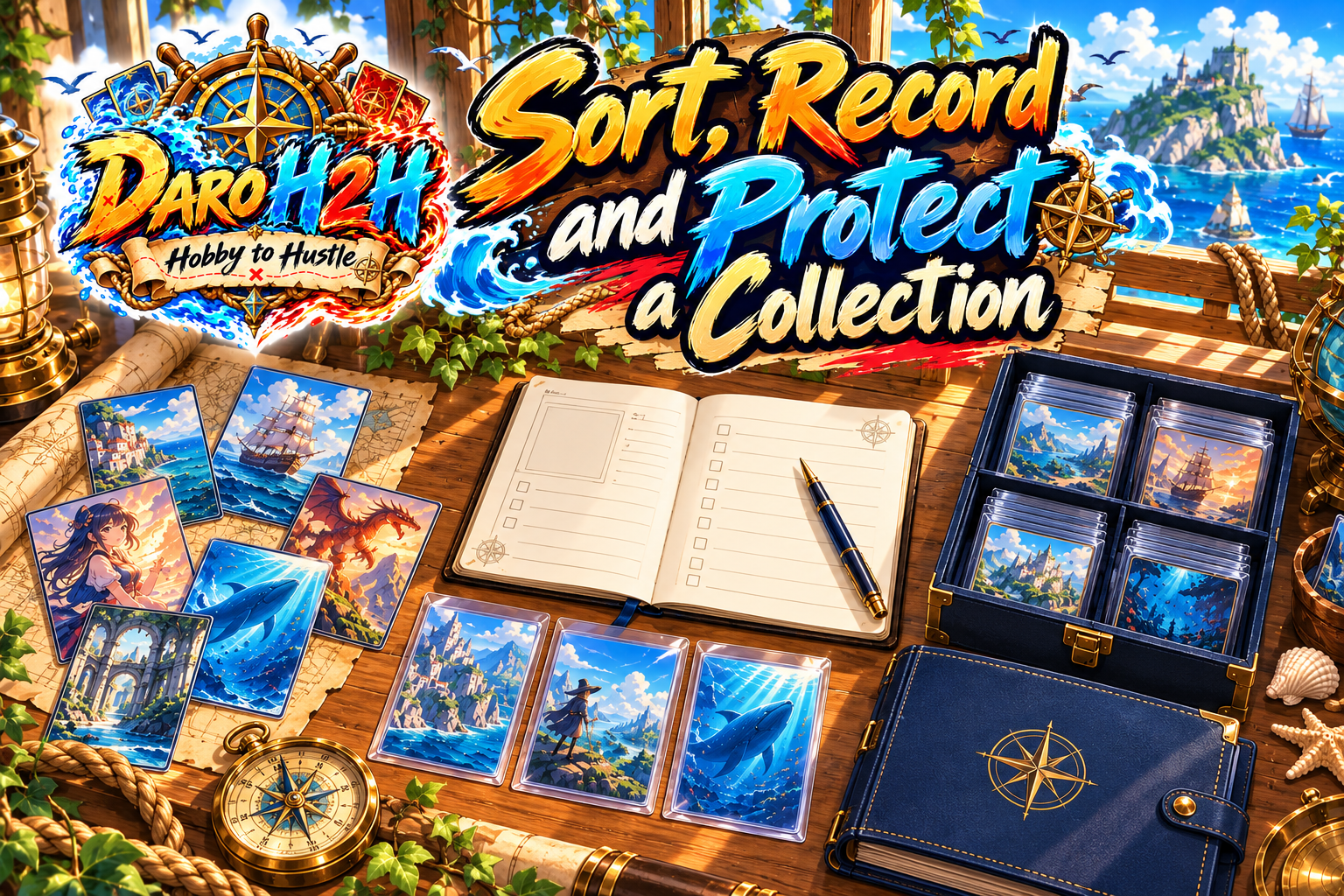 Nautical Card Collecting Workspace